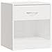 Comodini 2 Pz Con Cassetto In Bianco Lucido - Foto miniatura 6