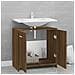 Armadietto Bagno Rovere Marrone 60x33x60cm Legno Ingegnerizzato - Foto miniatura 4