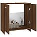 Armadietto Bagno Rovere Marrone 60x33x60cm Legno Ingegnerizzato - Foto miniatura 8