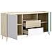 Credenza Con 2 Ante E 2 Cassetti Multicolore - Bica - Foto miniatura 3