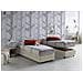 Letto Singolo Sophia, Letto Contenitore Con Rivestimento In Tessuto, 100% Made In Italy, Apertura Frontale, Con Materasso Cm 90x190 Incluso, Beige - Foto miniatura 1