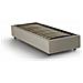 Letto Singolo Sophia, Letto Contenitore Con Rivestimento In Tessuto, 100% Made In Italy, Apertura Frontale, Con Materasso Cm 90x190 Incluso, Beige - Foto miniatura 3