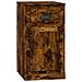 Mobiletto Con Cassetto Rovere Fumo 40x50x75cm Legno Multistrato - Foto miniatura 2