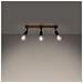 Lampada Da Soffitto Zuca 3 Nero Sl. 1297 - Moderno Lampade Da Soffitto Legno Nero 14x53x15 Cm - Foto miniatura 3