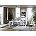 Tavolo Allungabile 90x130/234 Cm Spimbo Mix Piano Bianco Frassino - Gambe Noce - Cemento /bianco Frassino - Foto miniatura 3