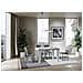 Tavolo Allungabile 90x130/234 Cm Spimbo Mix Piano Bianco Frassino - Gambe Noce - Cemento /bianco Frassino - Foto miniatura 4