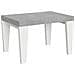 Tavolo Allungabile 90x130/234 Cm Spimbo Mix Piano Bianco Frassino - Gambe Noce - Cemento /bianco Frassino - Foto miniatura 5
