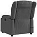 Poltrona Massaggiante Reclinabile Grigio Scuro In Tessuto - Foto miniatura 6