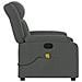 Poltrona Massaggiante Reclinabile Grigio Scuro In Tessuto - Foto miniatura 7