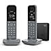 CL390A Duo Telefono analogico /DECT Identificatore di chiamata Grigio - Foto miniatura 1