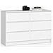 Cassettiera K120, 6 cassetti, 120x40x77 cm, Colore Bianco - Foto miniatura 1