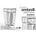 Trade Shop - Porta Ombrelli 45x24 Cm Metallo Stile Ferro Battuto Deco Quadrato Bianco 707650 - Foto miniatura 1