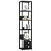 Scaffale stile loft con ripiani in legno, 6 ripiani, 40x32x192 cm, Colore Nero - Foto miniatura 1