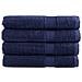 Asciugamani per Sauna SOLUND 4 pz Blu Navy 80x200cm 600gsm - Foto miniatura 1
