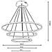 Lampadario A Sospensione 51 Watt Led 3 Tonalita Luce Bianca Calda Naturale - Foto miniatura 7