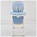 Seggiolone Happy Pappa 0-36 Mesi Chiusura Salvaspazio Vassoio e Cinture Celeste - Foto miniatura 3