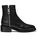 Regan Flat Bootie Stivaletti Pelle Di Mucca Scarpe Donna Nero Eu 36, 40f3rgme5l-001 - Foto miniatura 2