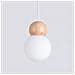 Lampada A Sospensione Pekka 1 Bianco /legno Naturale Sl. 1390 - Scandinavo Lampade A Sospensione Bianco /legno Naturale 124x11x11 Cm - Foto miniatura 7