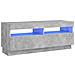 Mobile Porta TV con Luci LED Grigio Cemento 100x35x40 cm - Foto miniatura 1