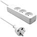Danish Power Strip 3-way 10m It White - Foto miniatura 1