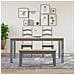 Tavolo Da Pranzo Panama Grigio 160x80x75 Cm Legno Massello Pino - Foto miniatura 3