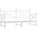Divano Letto Estraibile Senza Materasso Bianco 90x200cm Acciaio - Foto miniatura 2