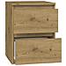 M2 ARTISAN comodino 2 cassetto /cassetti Quercia, Legno - Foto miniatura 3