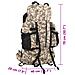 Zaino da Trekking Cammello Mimetico 80 L in Tessuto Oxford - Foto miniatura 8