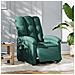 Poltrona Elettrica Reclinabile Verde Scuro in Tessuto - Foto miniatura 2