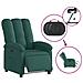 Poltrona Elettrica Reclinabile Verde Scuro in Tessuto - Foto miniatura 6