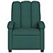 Poltrona Elettrica Reclinabile Verde Scuro in Tessuto - Foto miniatura 9