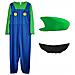 Visvic Costume Di Luigi Per Halloween, Verde, Taglia S, 100-115cm - Foto miniatura 2