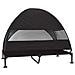 Letto per Cani Elevato Nero 127 x 81 x 108 cm Tessuto e acciaio - Foto miniatura 6