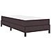 Letto a molle con materasso Marrone scuro 90 x 190 cm Tessuto - Foto miniatura 1