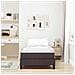 Letto a molle con materasso Marrone scuro 90 x 190 cm Tessuto - Foto miniatura 5