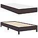 Letto a molle con materasso Marrone scuro 90 x 190 cm Tessuto - Foto miniatura 6
