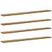 Scaffale 4 pcs Marrone 100 x 10 x 1.5 cm Legno multistrato - Foto miniatura 1
