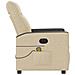 Poltrona Reclinabile Massaggiante Elettrica Crema in Tessuto - Foto miniatura 6