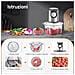 Tritacarne Elettrico, Facelle 2l Tritatutto Elettrico Per Alimenti 350 W Con Contenitore Da 2 Lame Affilate Per Carne, Verdure, Frutta, Noci E Alimenti Per Bambini - Foto miniatura 3