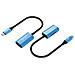 Adattatore Convertitore Type C/m A Pd + Type C/f (video) - Alluminio Blu - Foto miniatura 2