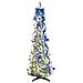 Albero di Natale artificiale con 100 LED Bianco 150 cm PVC - Foto miniatura 3