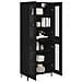 Credenza Rovere Nero 69,5 x 34 x 180 cm Legno multistrato - Foto miniatura 3