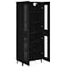 Credenza Rovere Nero 69,5 x 34 x 180 cm Legno multistrato - Foto miniatura 5
