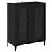 Credenza Rovere Nero 69,5 x 34 x 180 cm Legno multistrato - Foto miniatura 6