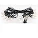 Catena Luminosa C7 Trasparente 15m, 220v, Attacco E12, Collegabile, Ip44 Impermeabile Per Halloween, Feste, Giardino - Foto miniatura 1
