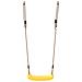 Seggiolino Altalena per Bambini Singolo Corda Regolabile Giallo - Foto miniatura 4
