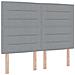 Testiera LED con testiera Grigio chiaro 144 cm Poliestere - Foto miniatura 1