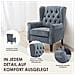 Sedia design minimalista, unisce comfort e stile per un ambiente moderno, Colore Blu - Foto miniatura 4