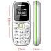 Mini Telefono Gsm 2g Dual Sim Con Supporto Microsd 16 Gb, Bluetooth, Lettore Mp3 Il Più Piccolo Al Mondo (bianco). - Foto miniatura 4