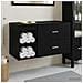 Set di mobili per il bagno 2 pcs Rovere Nero - Foto miniatura 2